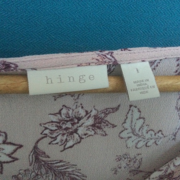 Hinge Blouse M/L Ruffle Flounce Sleeve Pink Baby Doll Romantic - Picture 11 of 16